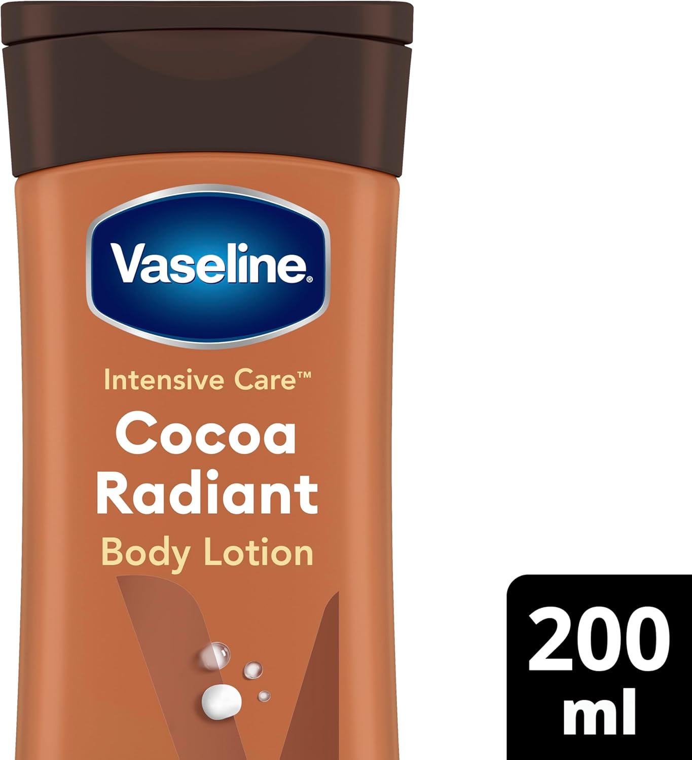 Thumbnail 1 de Vaseline Intensive Care Cocoa Radiant Lozione Corpo Idratante 48H con burro di cacao e lipidi, per pelle secca (2x200 ml)