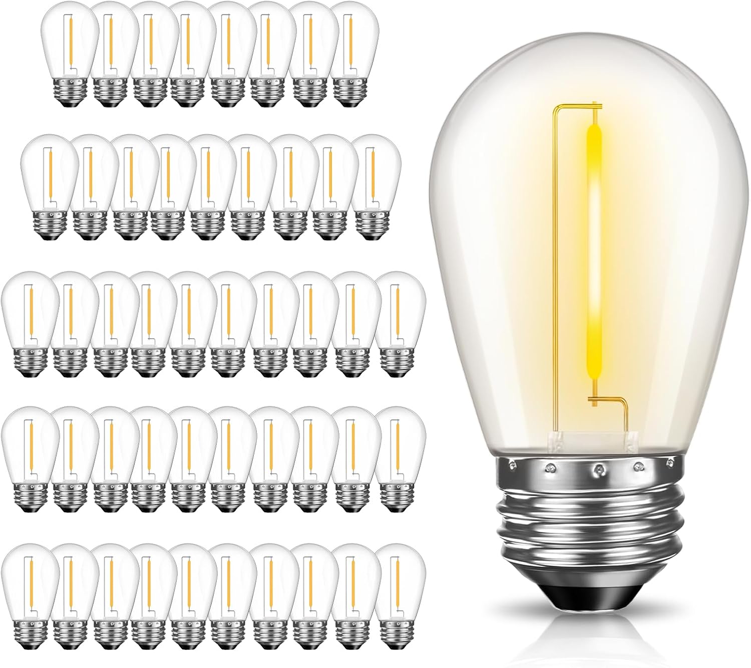 Detalle de GvvooHome S14 outdoor LED string light bulbs
