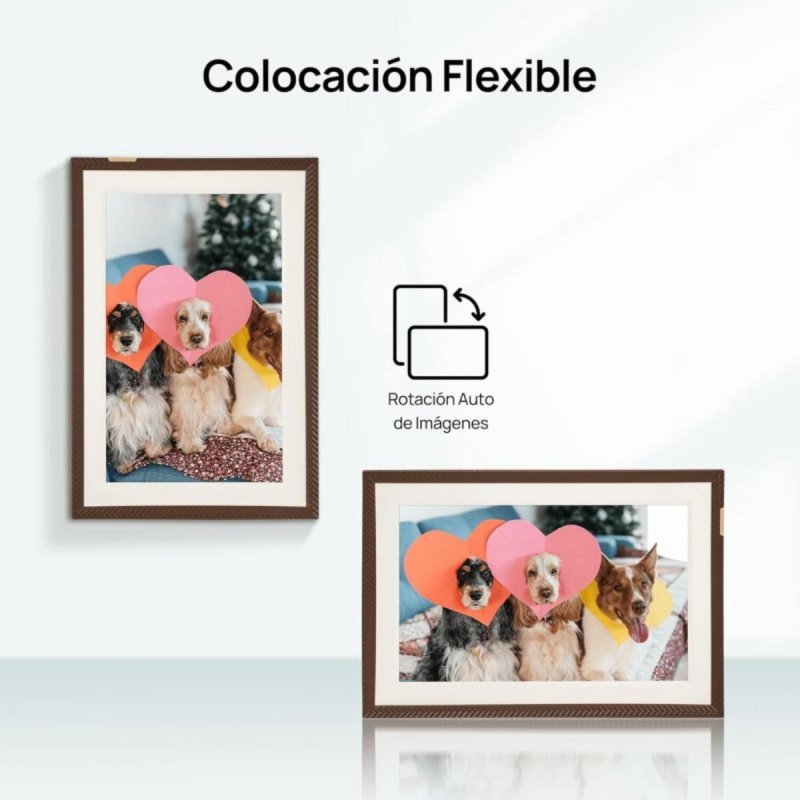 Detalle de Arzopa Marco de fotos digital 10,1" IPS táctil Wi‑Fi con nube ilimitada y multicuenta