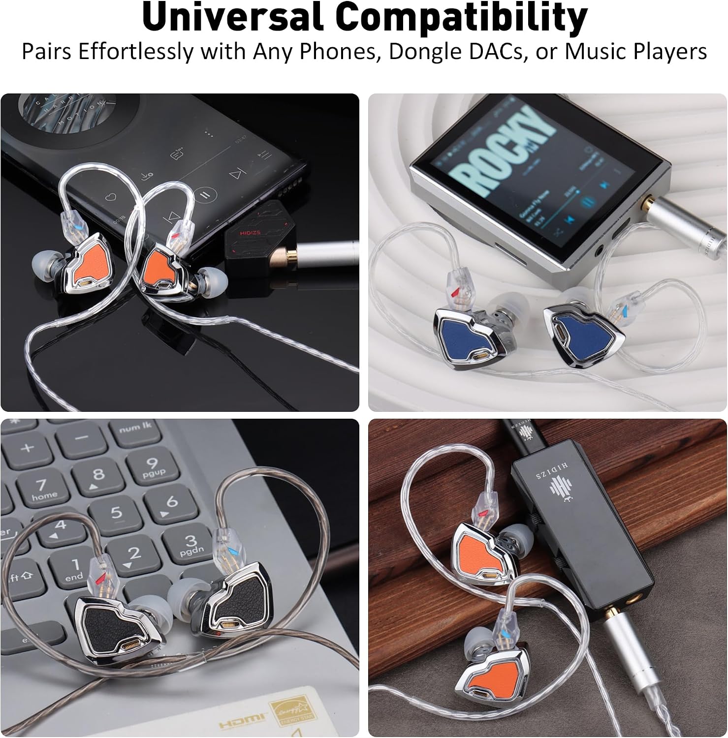 Detalle de Hidizs MS2 Pro wired IEMs with 10.2mm