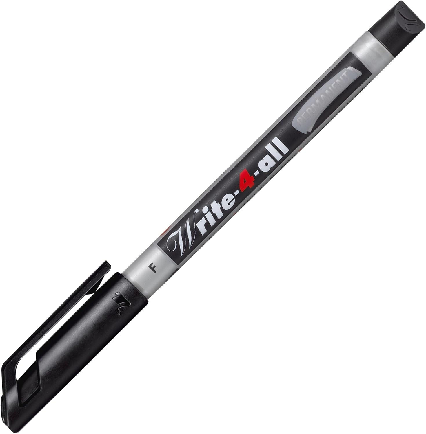 Thumbnail 1 de STABILO Write-4-all Permanent Marker Pen – Fine, Pack of 10, Black