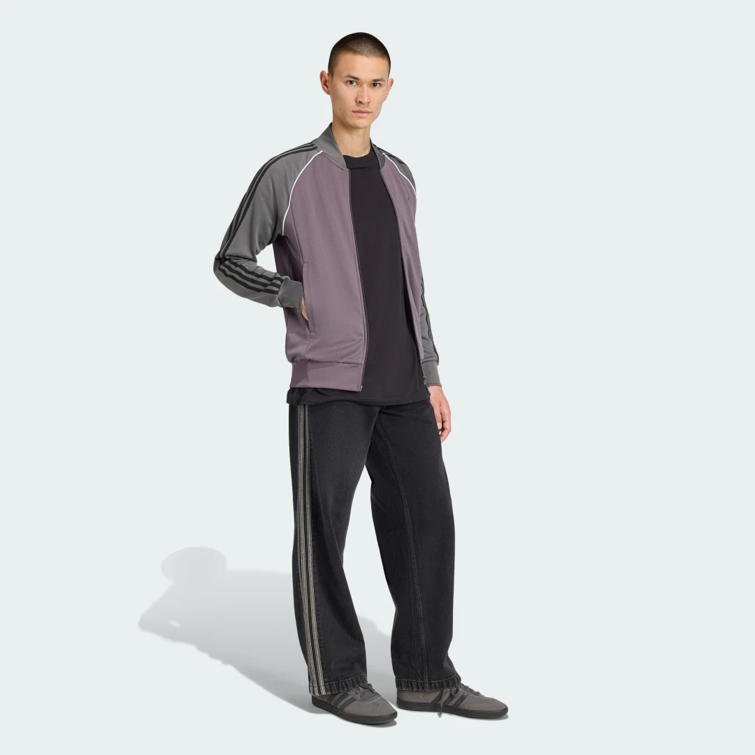 Detalle de Chaqueta SST Adicolor Classics de Adidas — Gris