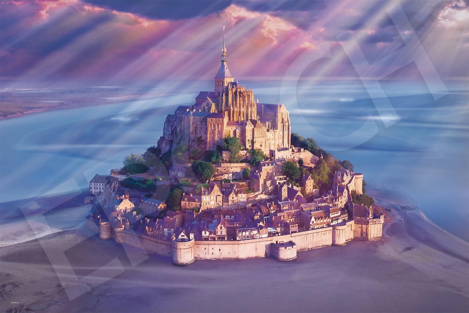 Detalle de EPOCH 09-032s セーヌ川の風景 1000ピースジグソーパズル 50×75cm、のり・ヘラ付き