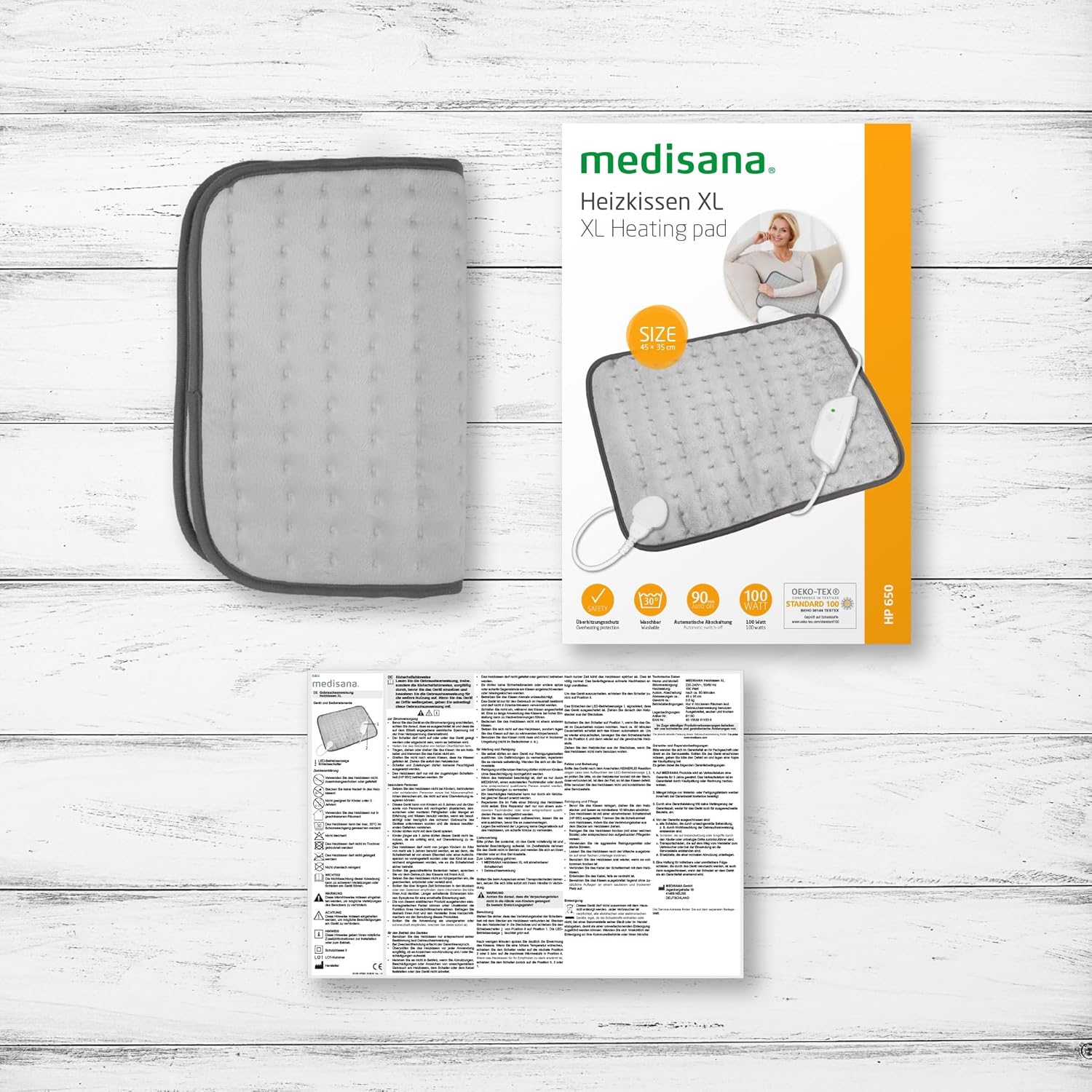 Thumbnail 5 de medisana HP 650 XL-Heizkissen (45 x 35 cm) für Rücken, Gesäß und Nacken mit 4 Temperaturstufen