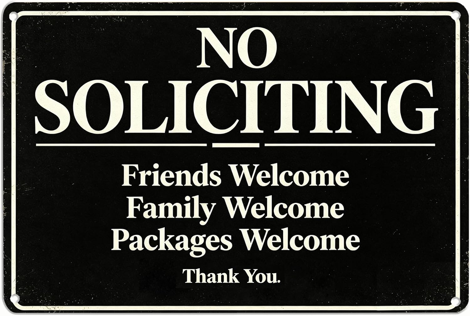 Detalle de No Soliciting Door Sign, 8 x 12 Inch