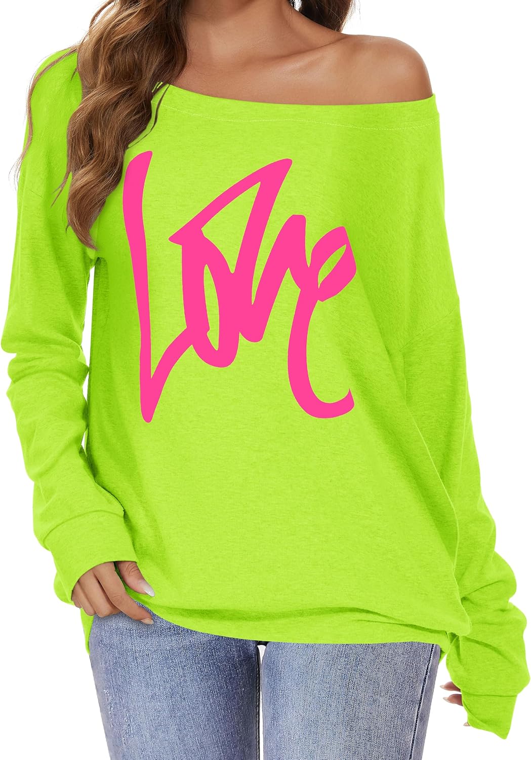 Thumbnail 5 de florynova Off the Shoulder Sweatshirt loose top