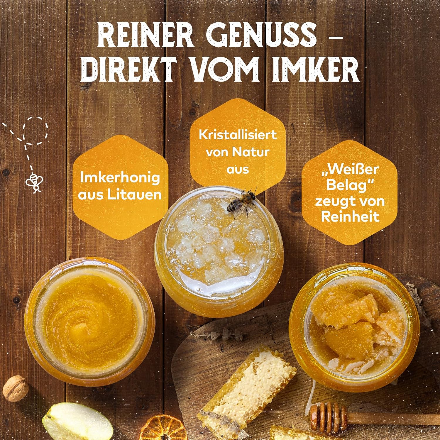 Detalle de Q Honey Wildblütenhonig 1 kg 🍯