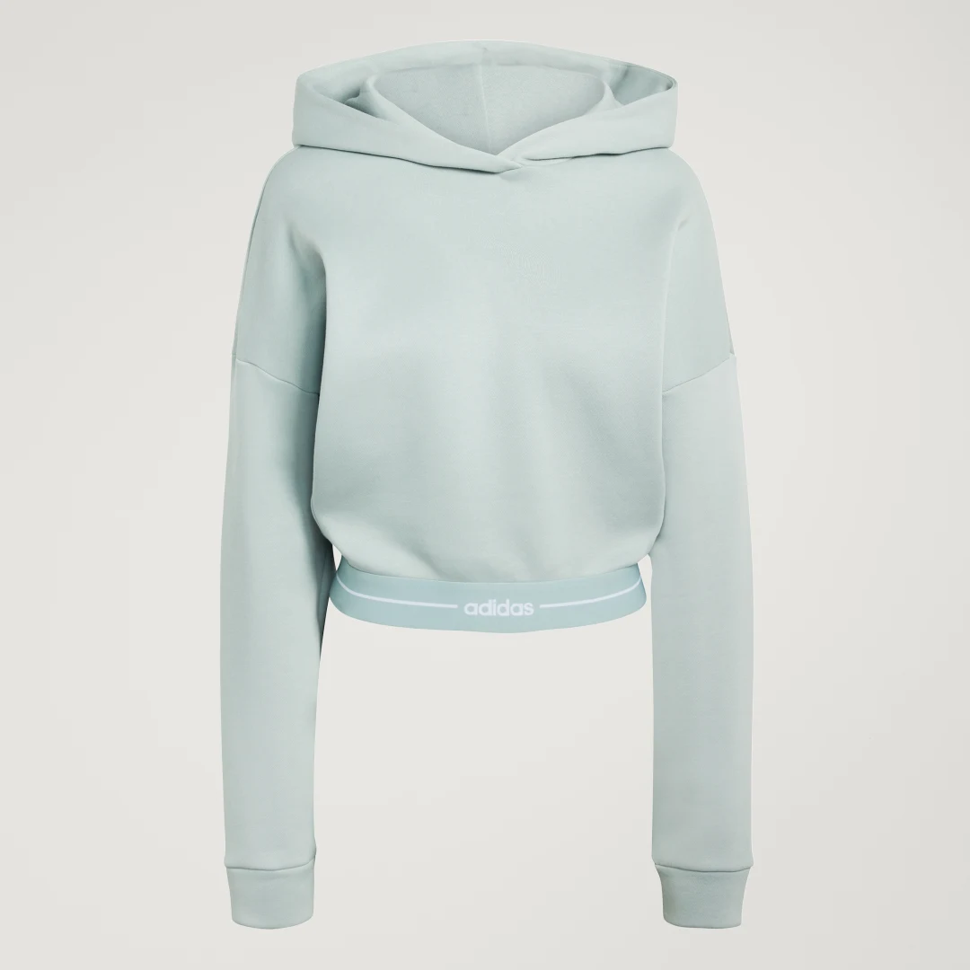 Detalle 2 de adidas Hyperglam sudadera corta con capucha