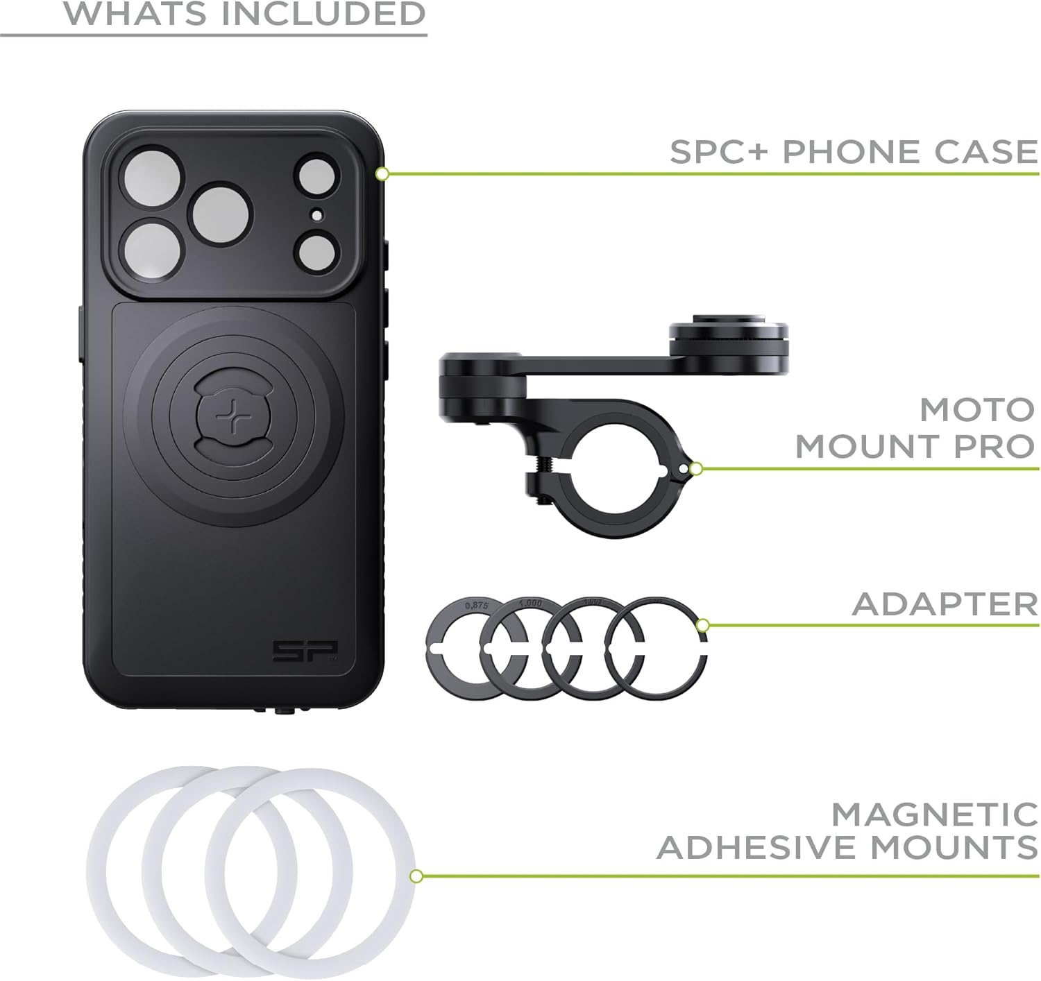 Detalle de SP CONNECT Moto Bundle Xtreme SPC+ – Supporto moto per iPhone 15 Pro