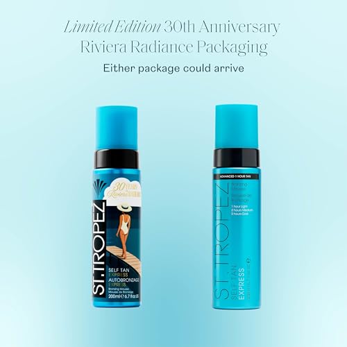 Detalle de St.Tropez Express Mousse (Light/Medium/Dark) 1-3 hr — Streak-Free, Natural Sunless Tan