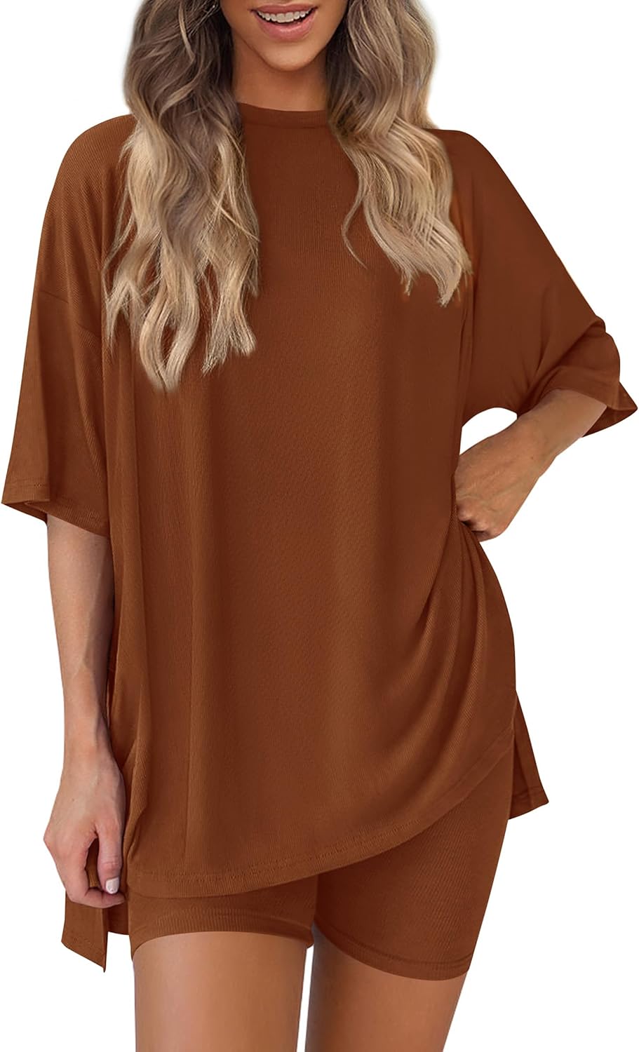 Thumbnail 5 de PRETTYGARDEN 2-Piece Lounge Set 2026 — Oversized Shirt & Shorts