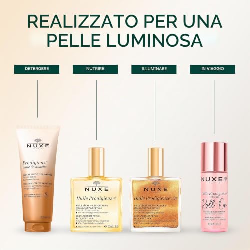 Thumbnail 9 de Nuxe Huile Prodigieuse Olio Secco Multifunzione – 100 ml: l’eleganza multitasking per viso e décolleté