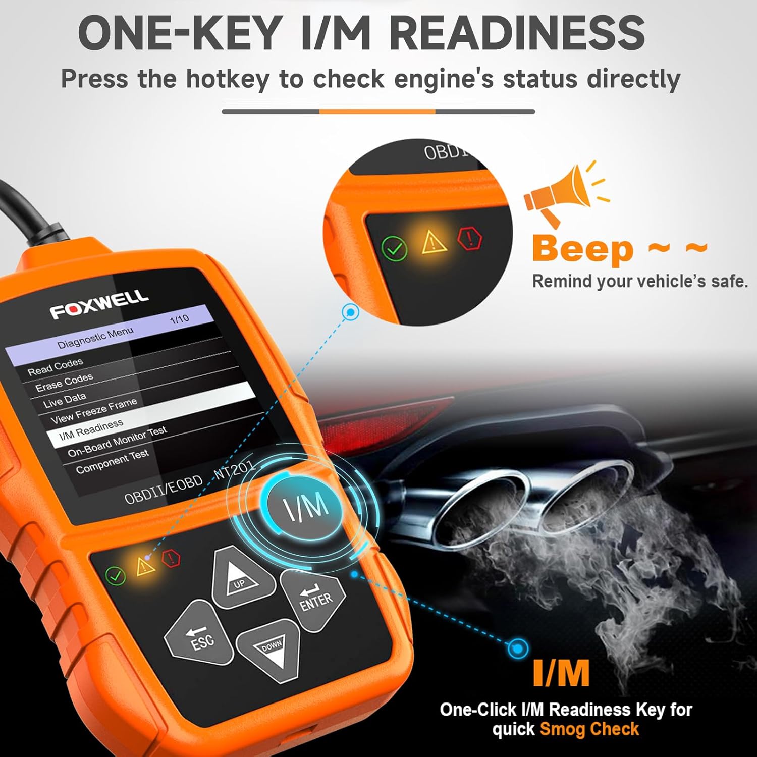 Thumbnail 3 de FOXWELL NT201 OBD2 Diagnosegerät fürs Auto