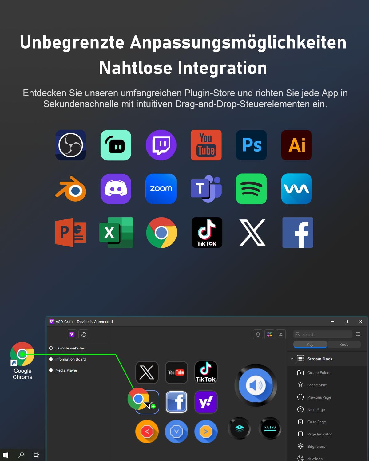 Detalle de Basicolor N3 Stream Controller Deck