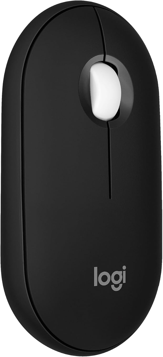 Detalle de Logitech Pebble Mouse 2 M350s Bluetooth Mouse, Slim and Quiet, Black