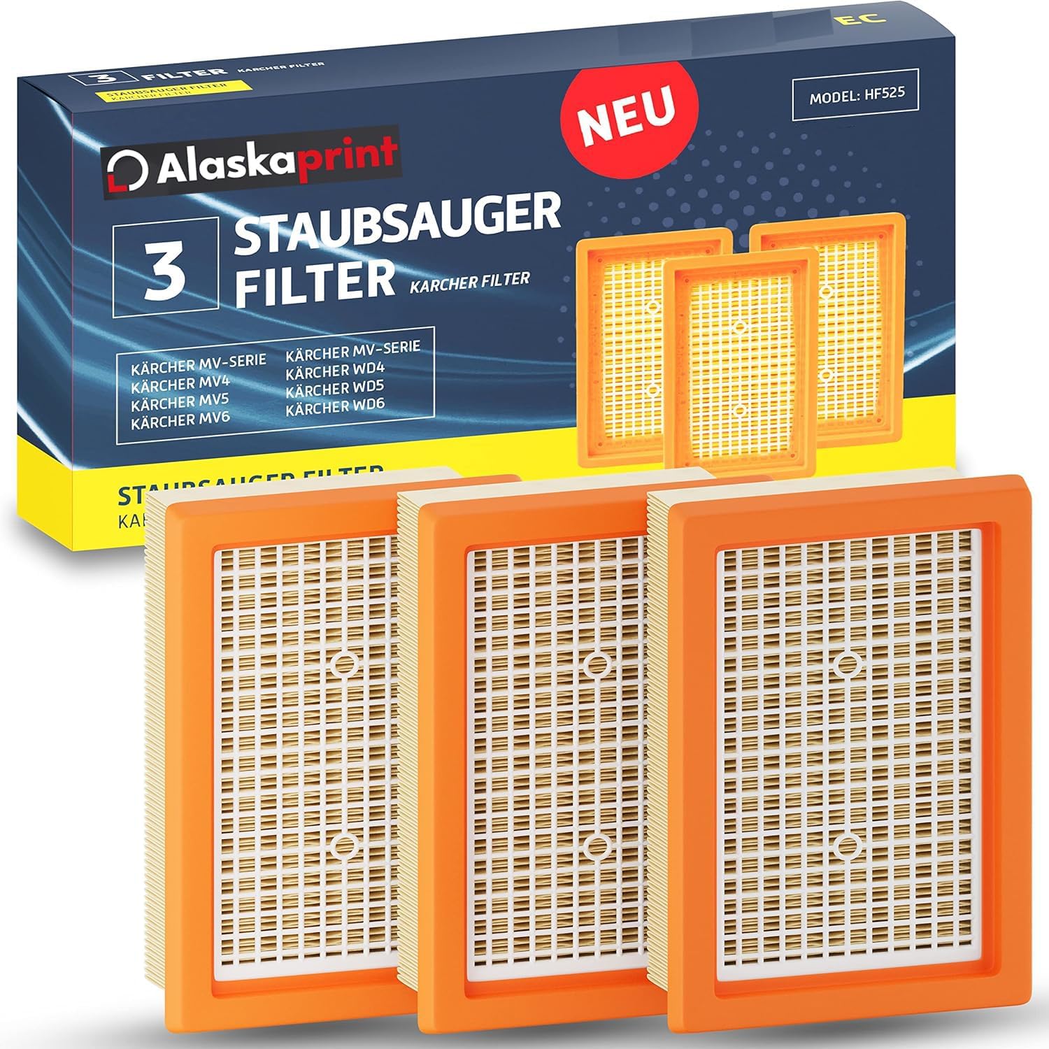 Thumbnail 6 de Kärcher WD3 Filterset 3x Patronenfilter passend
