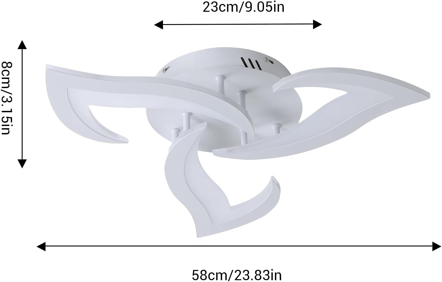 Thumbnail 4 de Comely Lampara de Techo LED Flor 58cm, Luz Fría 6500K