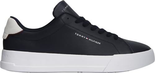 Thumbnail 7 de Tommy Hilfiger Baskets Detail Essential en Cuir – Bleu Desert Sky, 40