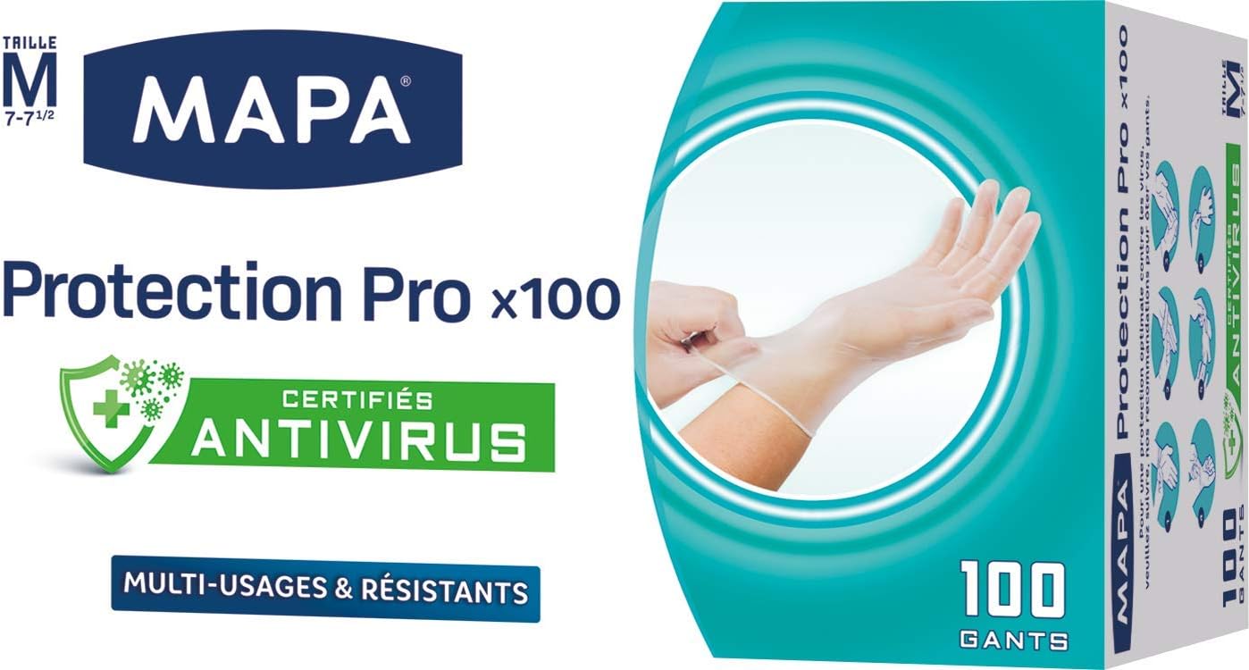 Detalle de MAPA Professional gants vinyle antiviraux M