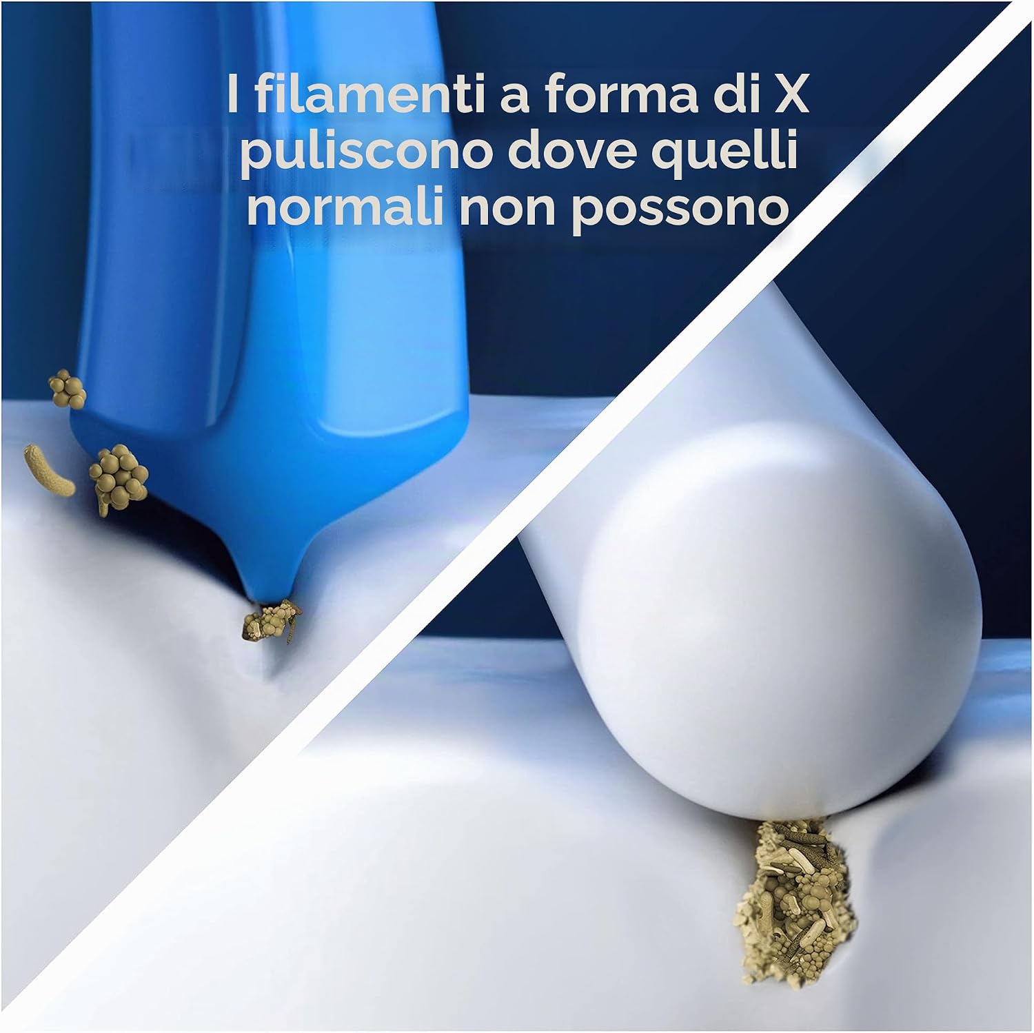 Detalle de Oral-B Testine di Ricambio per Spazzolino Elettrico Sensitive Clean - 12 Testine (Adatta alla Buca Delle Lettere)