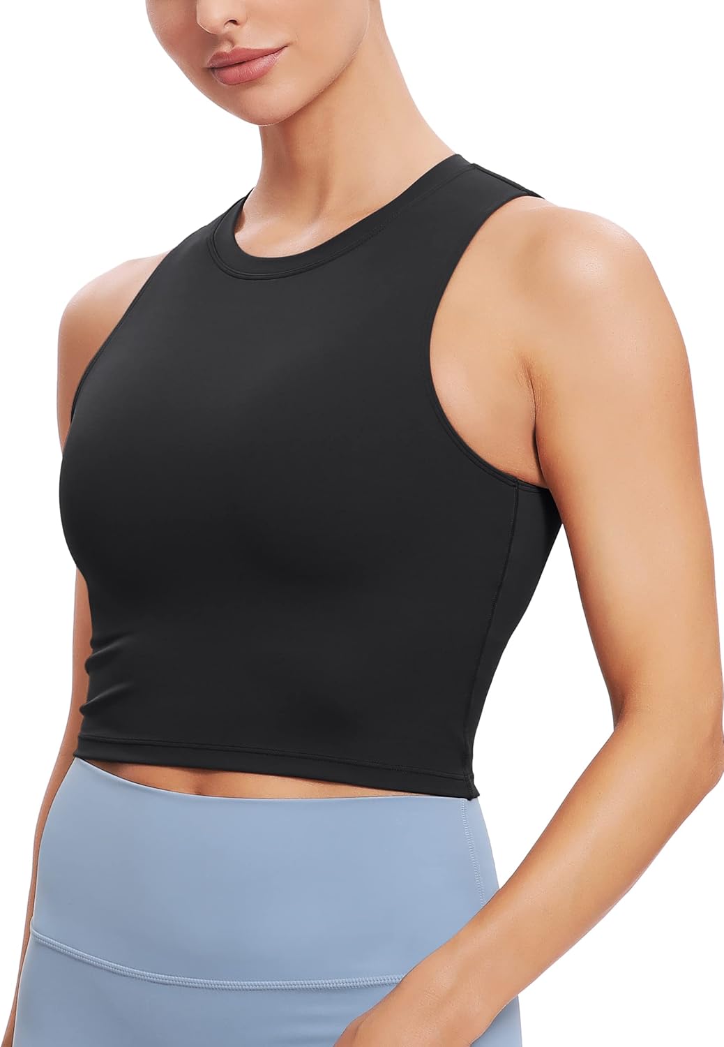 Thumbnail 6 de Natural Feelings Nudi Sports Bras for Women with Removable Padded Cups Yoga Tank Crop Top