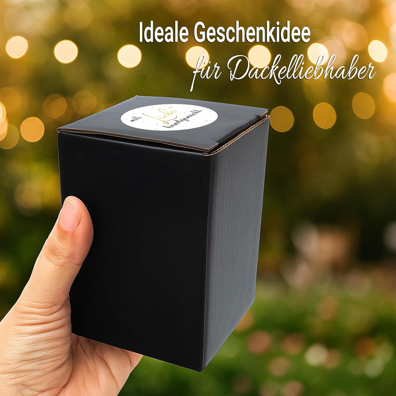 Thumbnail 3 de Duftkerze mit Dackel-Motiv „Ups, noch ein Pups“ – handgemacht aus Sojawachs (Apfel-Zimt, 160 g)