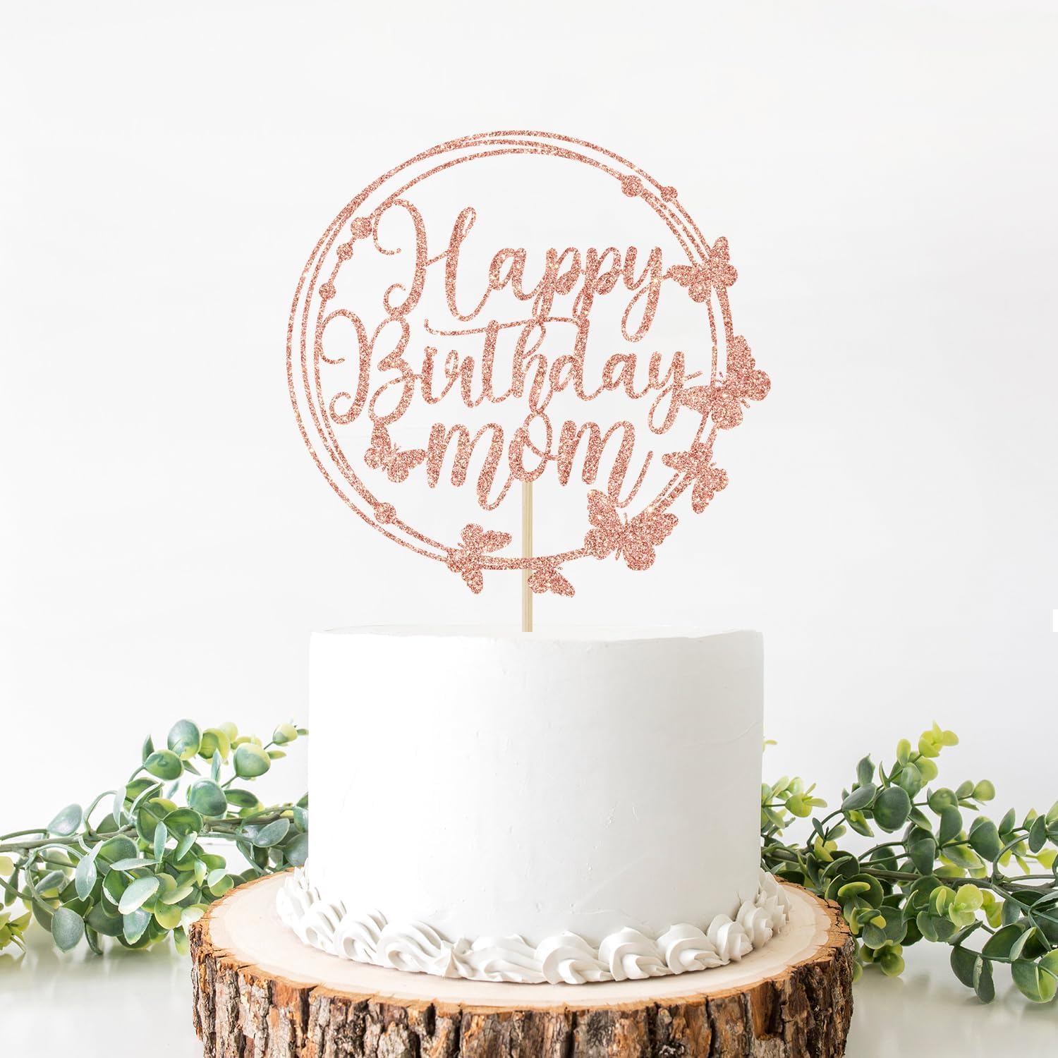 Detalle de Mom Birthday Cake Topper, 18 x 12 cm