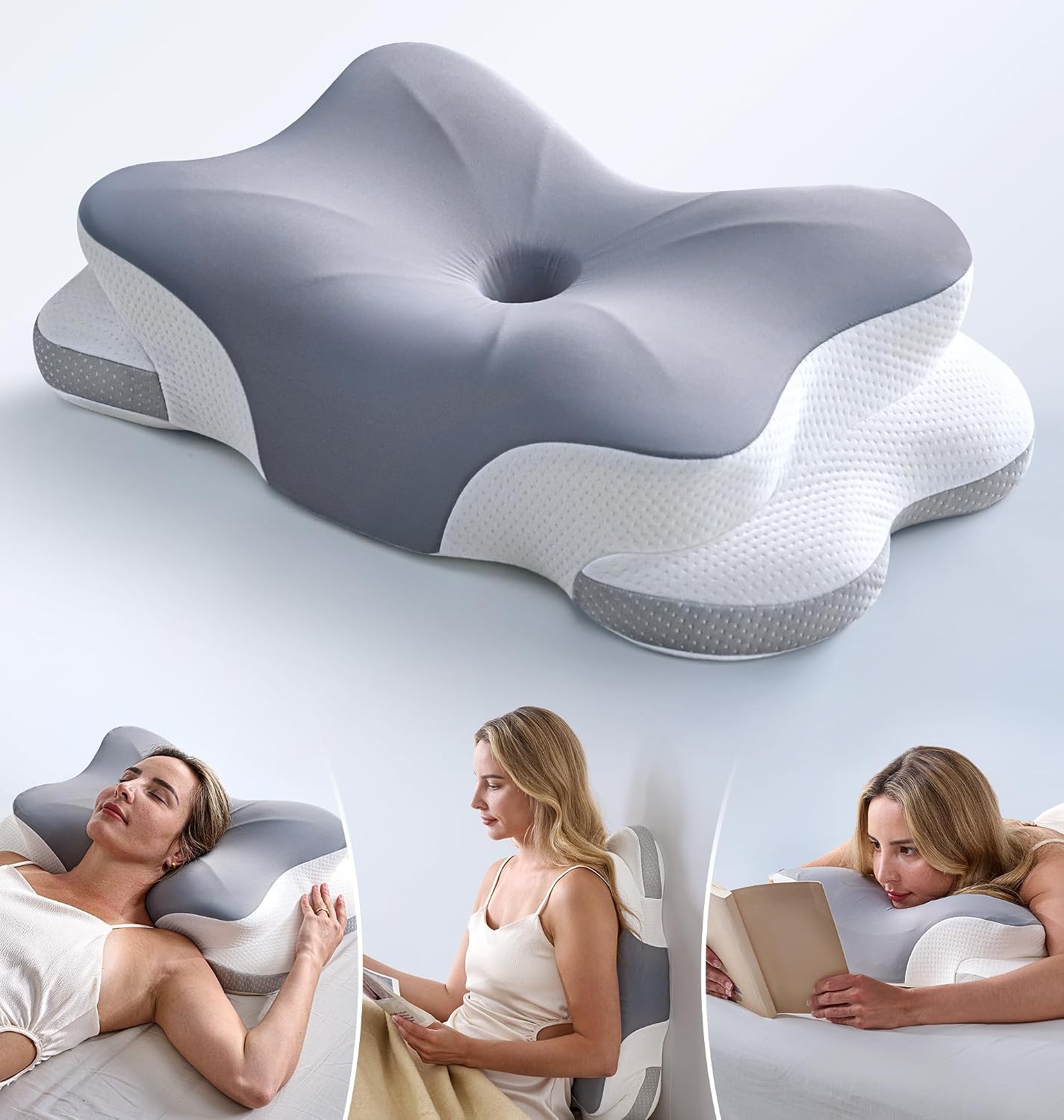 Detalle de CloudCoz cervical pillow, memory foam