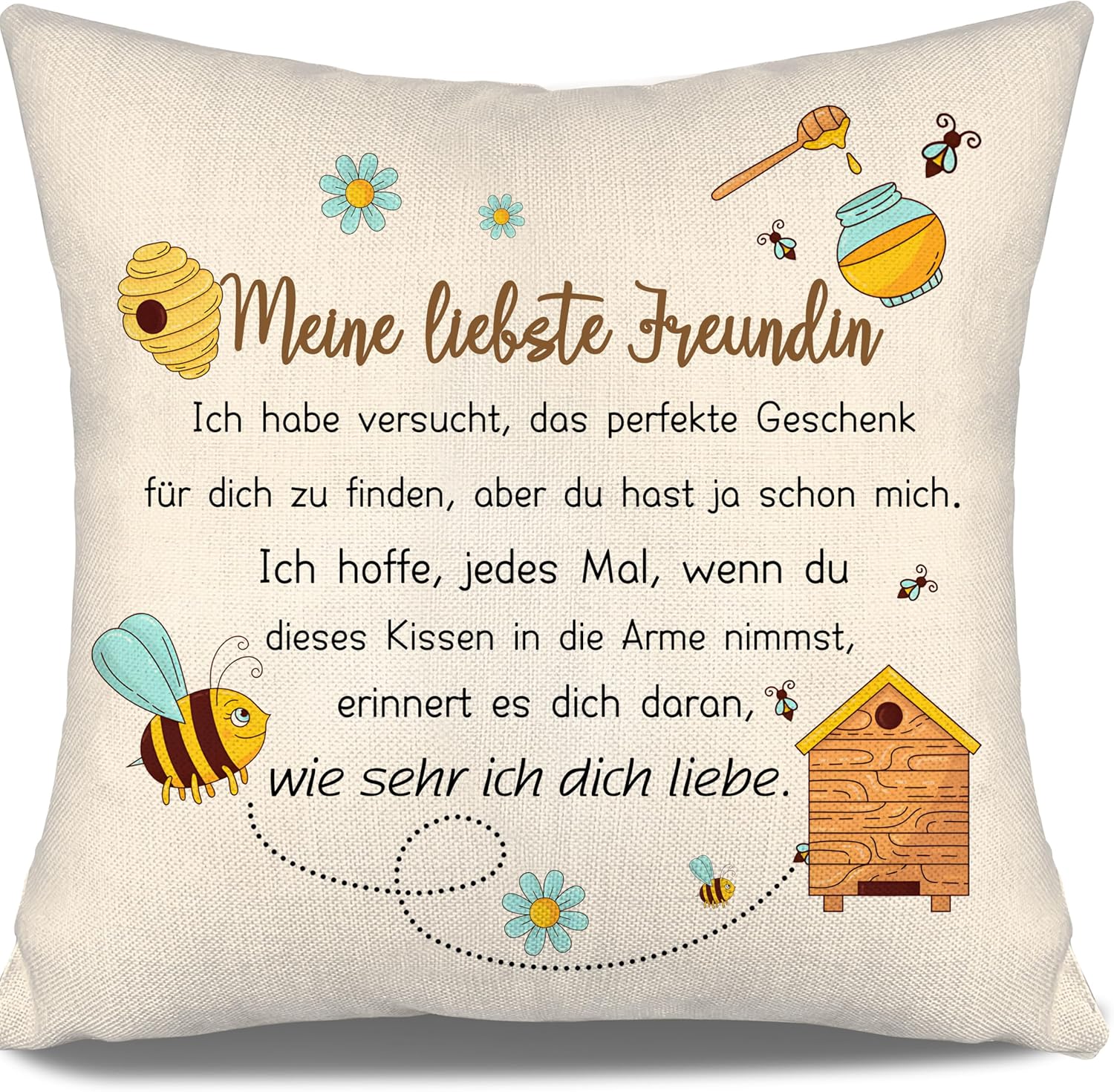 Aosumin Lieber Kollege Kissenbezug 45×45 cm