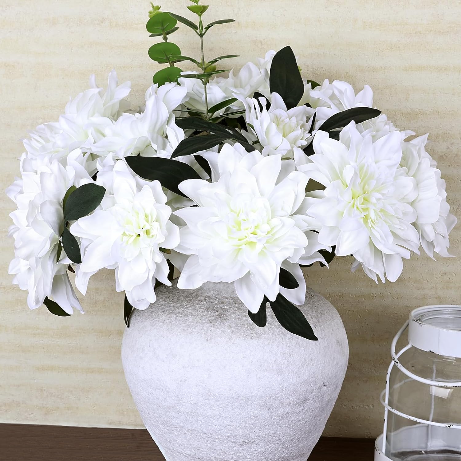 Detalle de XOETCP Artificial Dahlia Flowers, Silk