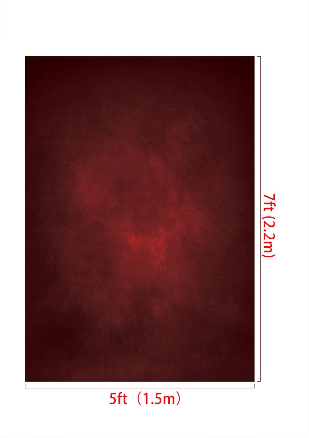 Thumbnail 4 de Kate Photography Backdrops 2x3m Red Gradient Abstract Backdrop with Velvet Texture