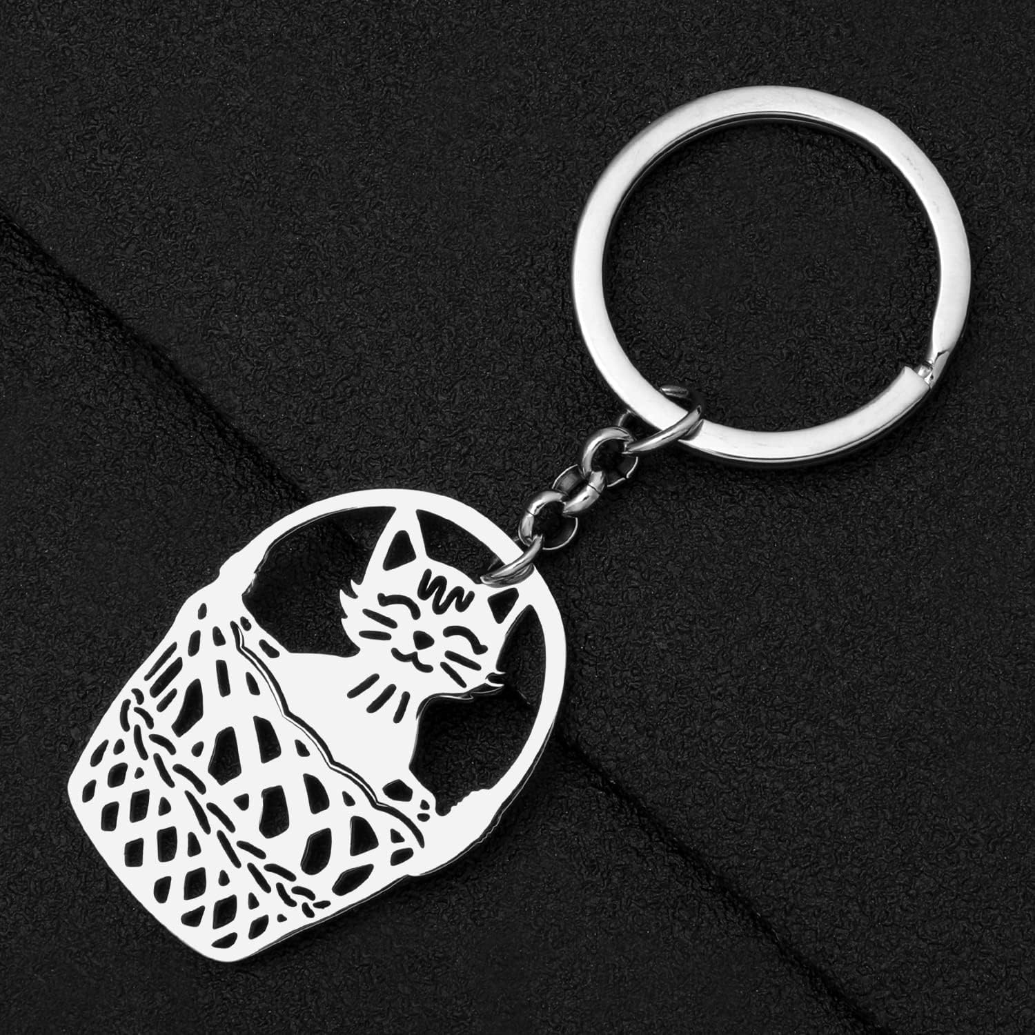 Thumbnail 3 de DUOWEI Cute Cat Keyring
