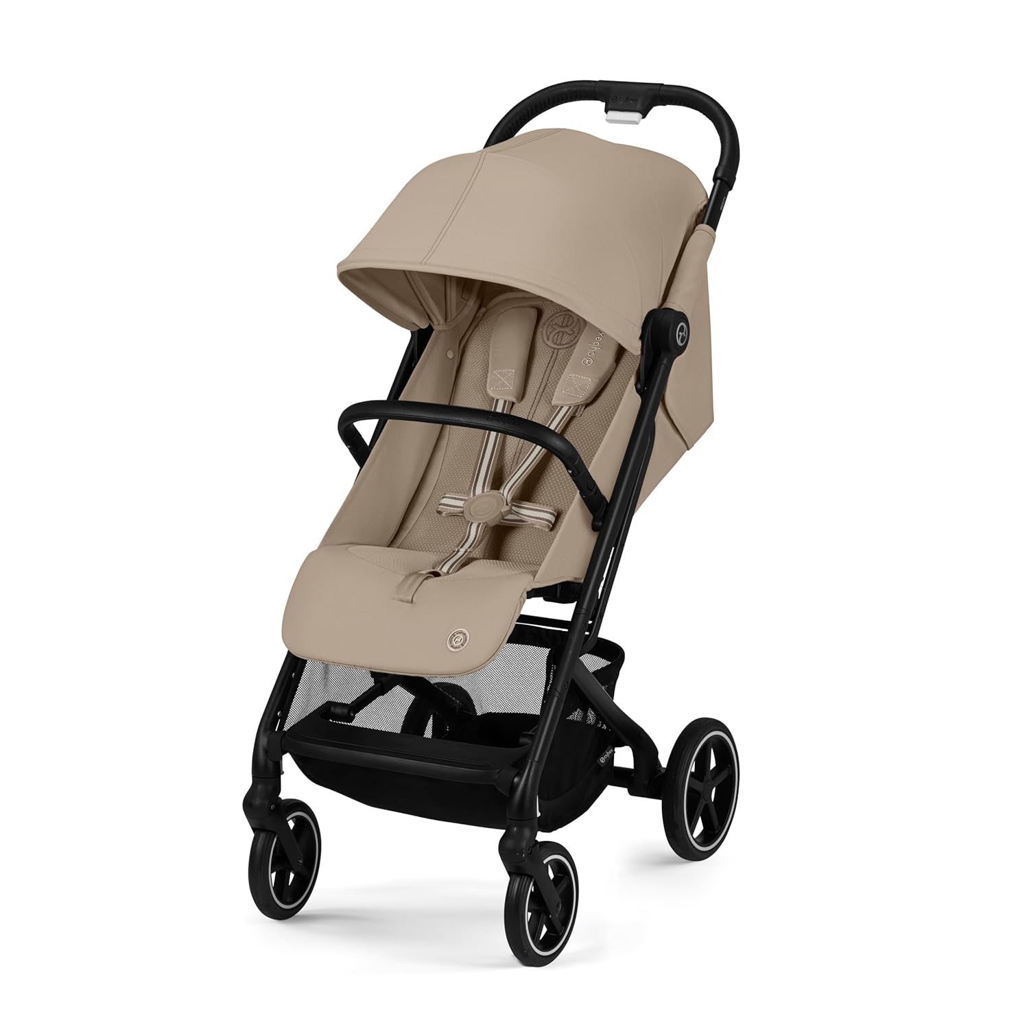 Detalle de Cybex Gold Beezy Kinderwagen – kompakt, ergonomisch und kompatibel ab Geburt (Almond Beige, 8,5 kg)