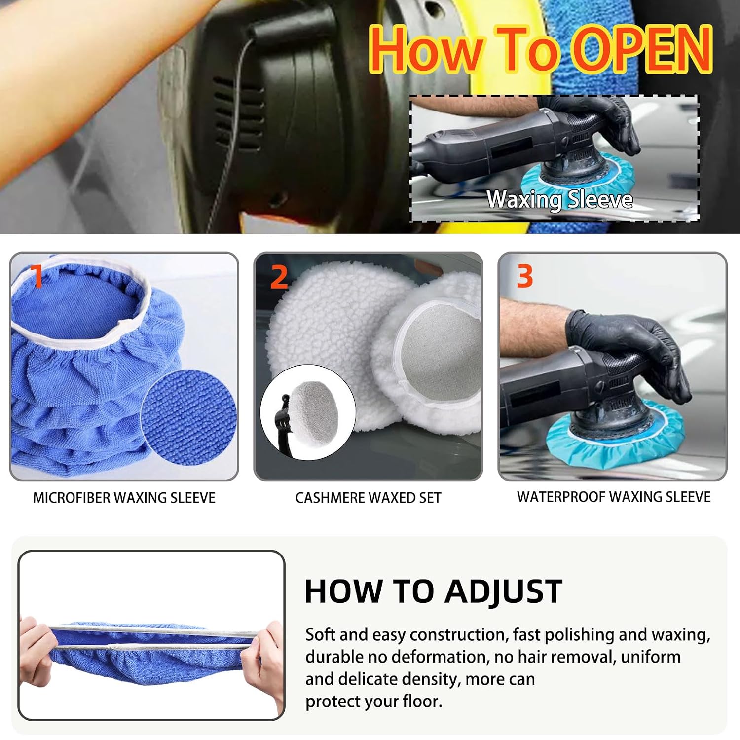 Detalle 2 de Tanstic Car Polisher Pad Kit, 5–6 Inch