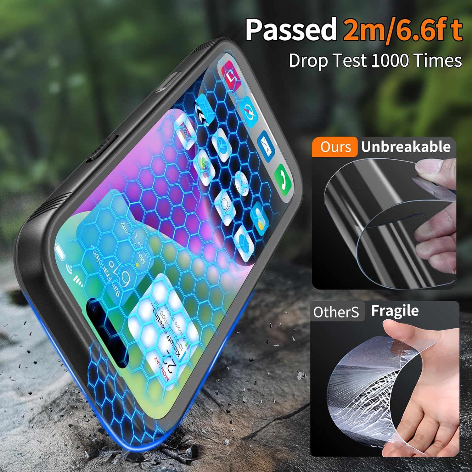 Thumbnail 4 de Cozycase TOP Military Protective IP68 Waterproof Case for iPhone 17 Pro (Heavy-Duty 360 Shockproof)