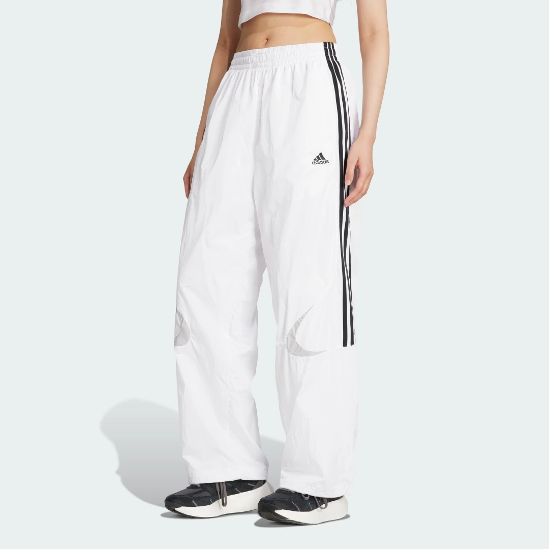 Detalle de Pantalón holgado Teamgeist Adicolor blanco de Adidas