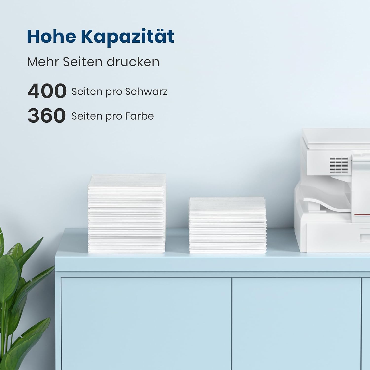 Detalle de Washope PG545XL CL546XL Multipack Patronen für Canon Pixma TS3350/TS3150/MX495 u. a. (Schwarz + Farbe, 2er Pack)