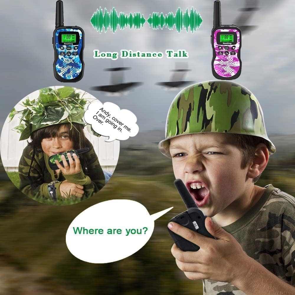 Detalle 1 de Nestling HK-588 walkietalkies voor kinderen, 3-delig met 8 kanalen