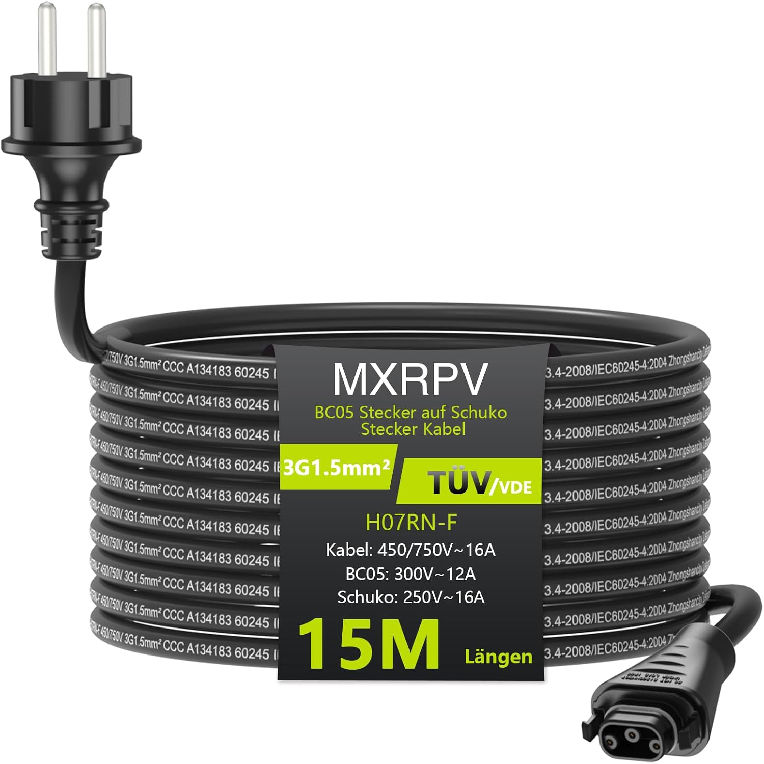 Detalle de BC-05 Kabel Anschlusskabel 5 m 🔌