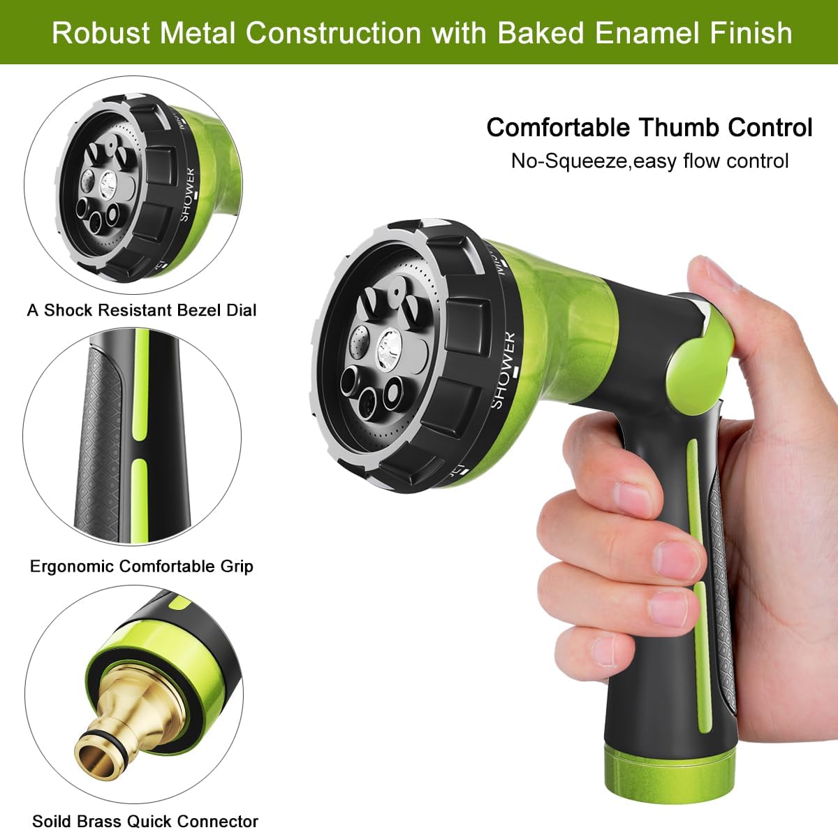Detalle 1 de FANHAO Hose Pipe Spray Gun Heavy Duty
