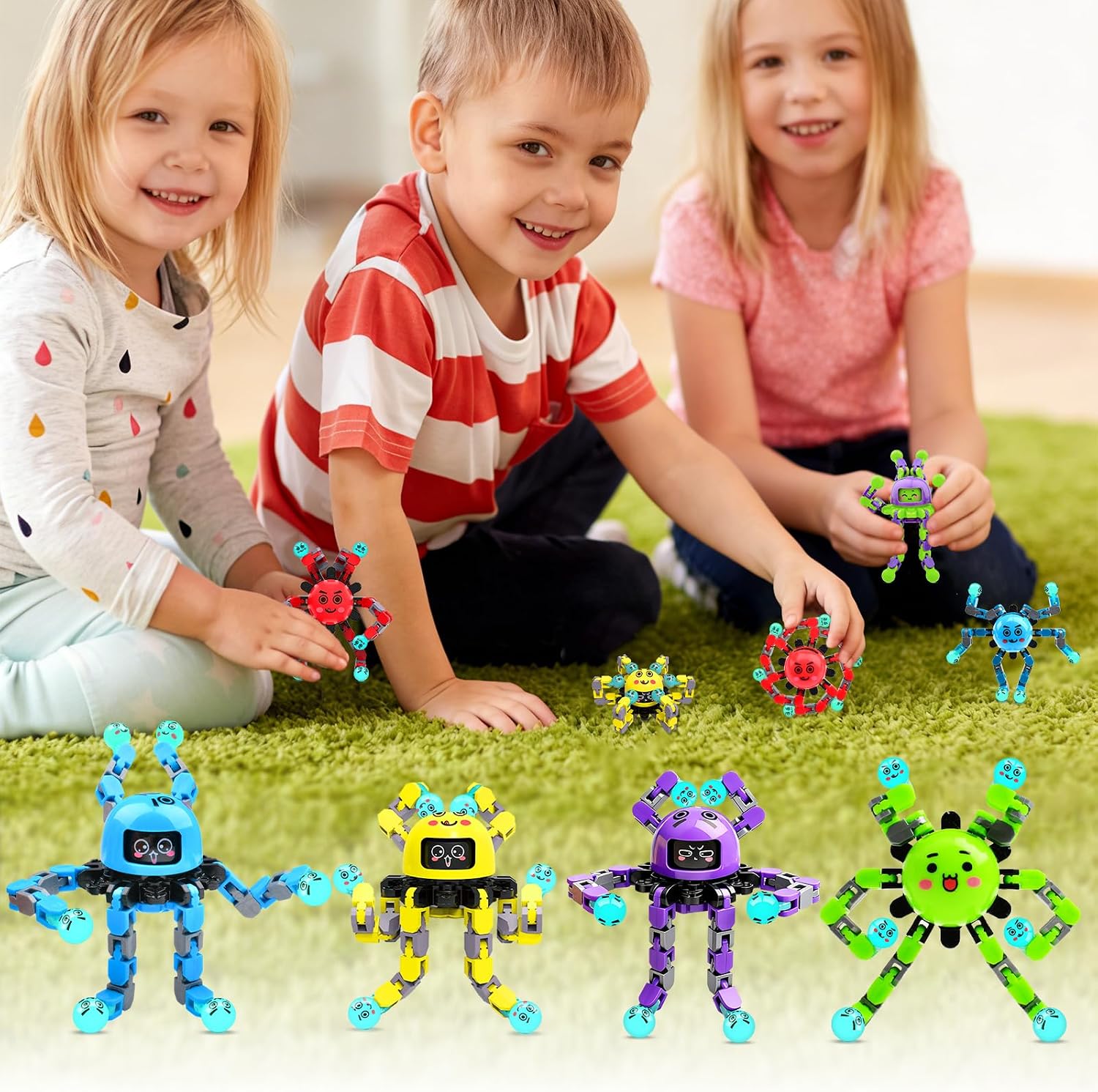 Thumbnail 3 de ASIOWELY Transformable Fidget Spinner 3-Piece Set