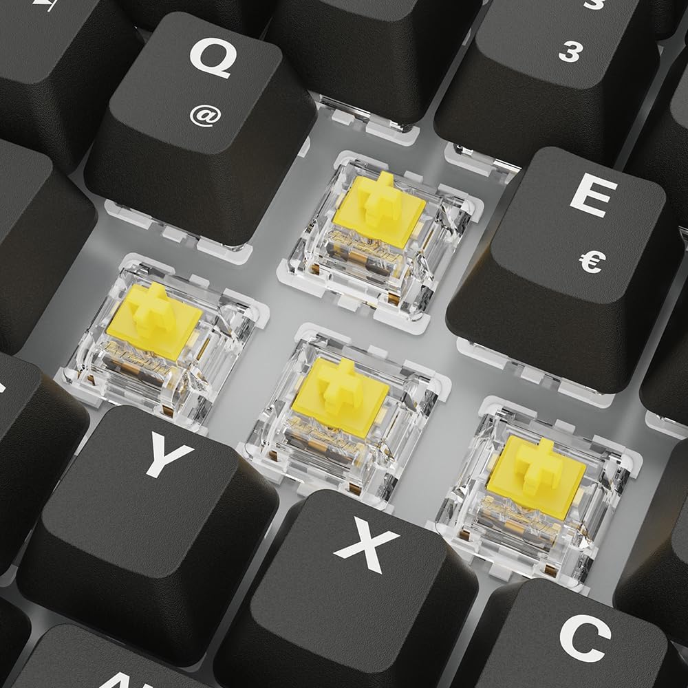Thumbnail 3 de Sharkoon Skiller SGK50 S3 PBT (75% Layout) mit Gateron G Pro V3 Yellow RGB – Gaming-Tastatur mit PBT-Dye-Sub-Keycaps