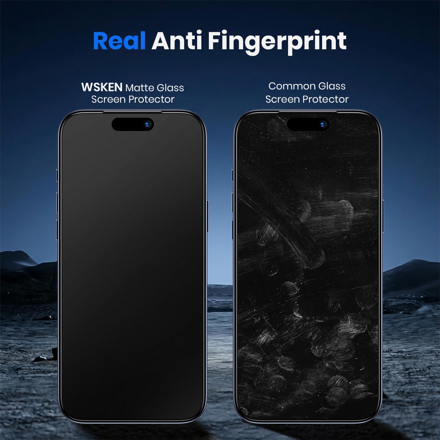 Thumbnail 3 de WSKEN Matte Privacy Screen Protector for iPhone 17 Pro Max (2 Pack) – 360° Anti Spy, Anti Glare 9H Tempered Glass