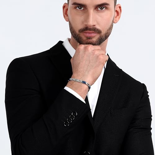 Thumbnail 3 de Maserati Bracelet Jewels Homme en Acier IP bleu — Pierres précieuses et céramique (24 cm)
