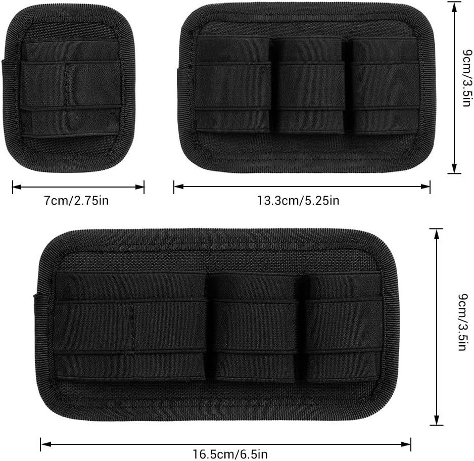 Detalle de Modular Organizer EDC Bag Insert: Elastic Holder with Double Panel, MOLLE Backed