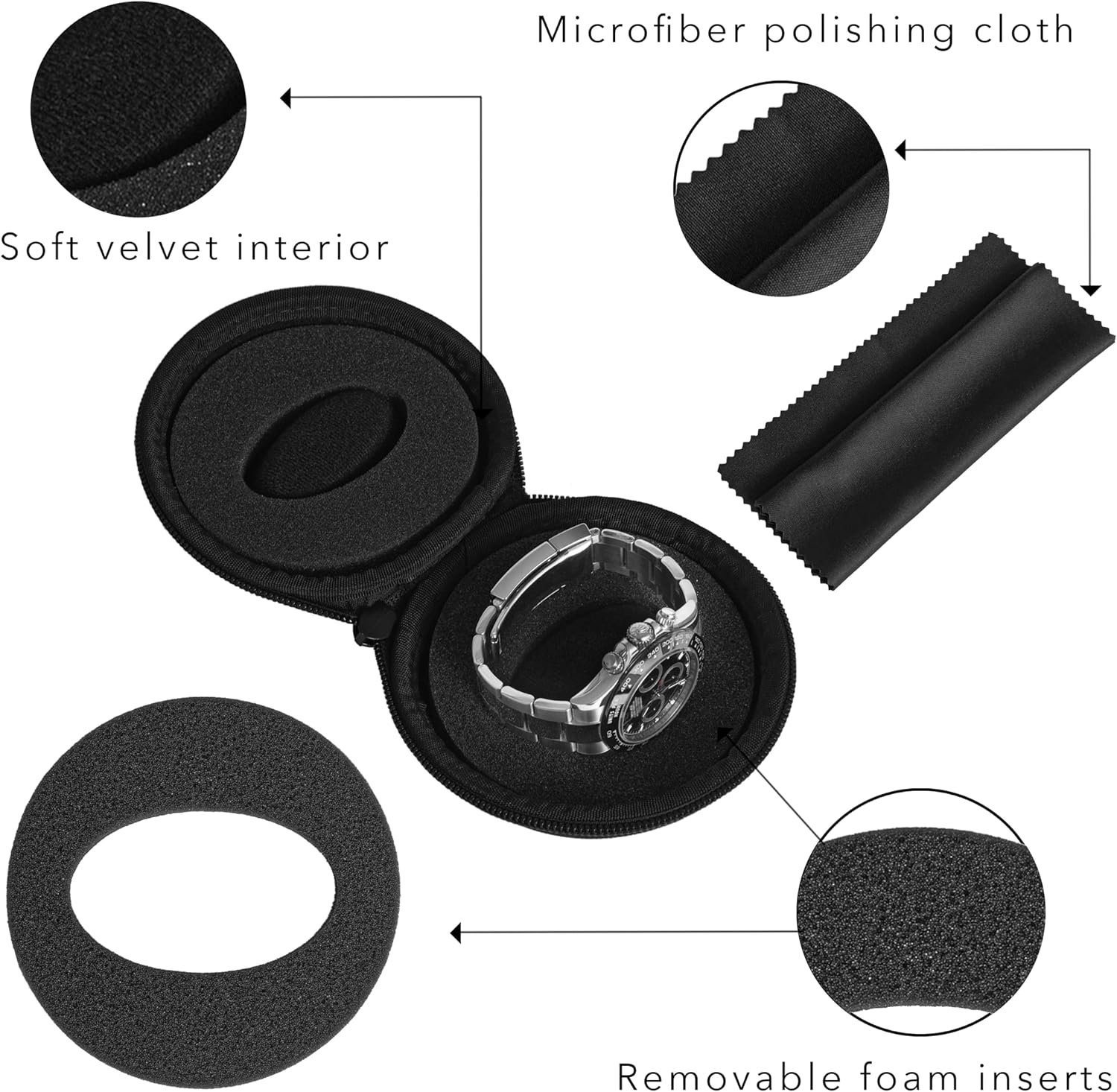 Thumbnail 6 de WATCHPOD WC-17 Garmin Instinct/Instinct Tactical専用保護ケース ブラック・高透過タイプ
