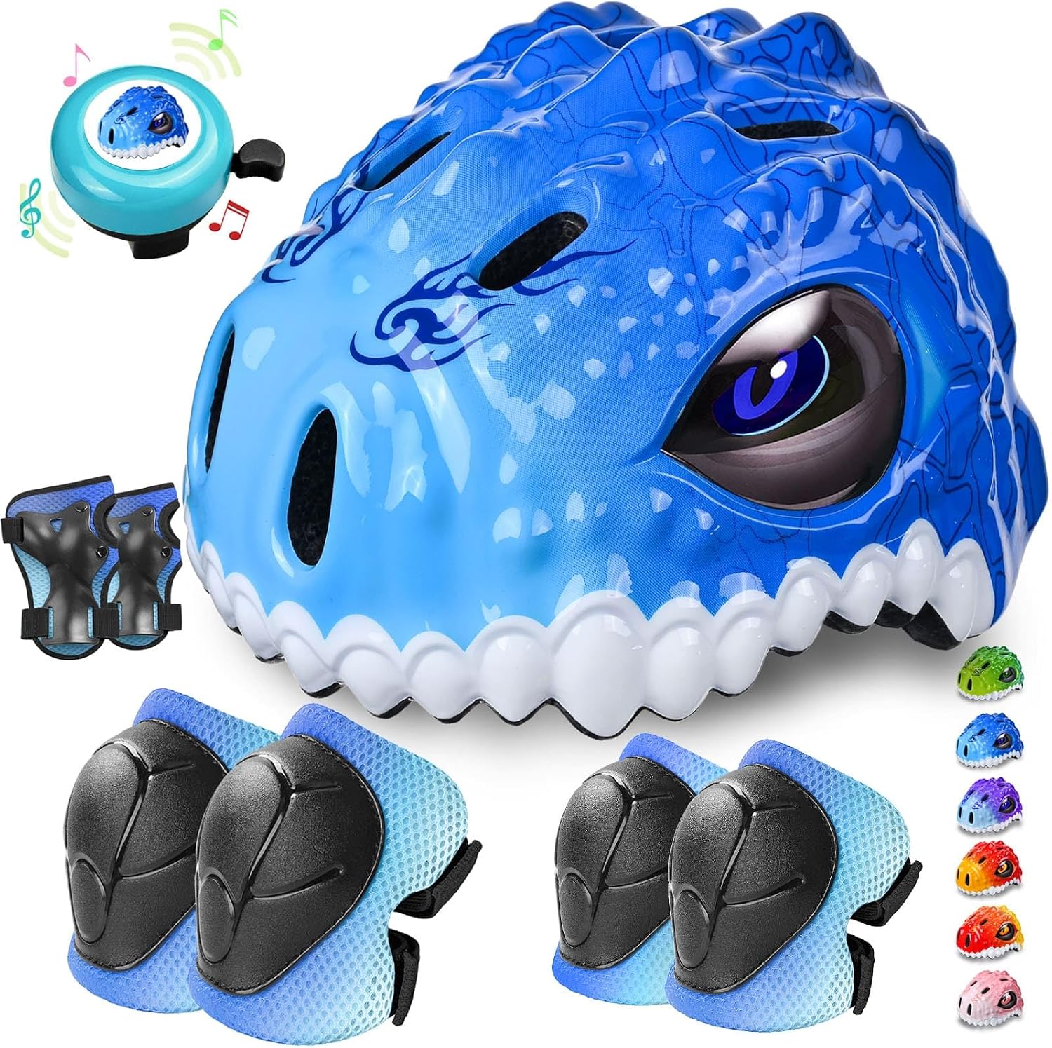 Detalle de Safuty1st SFT-B032 Kids’ Bike Helmet Set with Adjustable Fit and Protective Pads