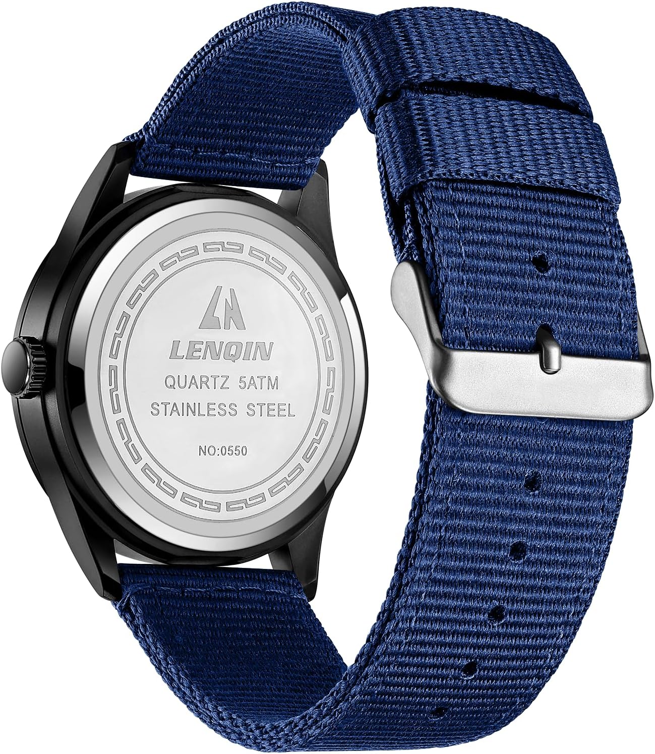 Detalle 2 de LN LENQIN 42 mm Militäruhr 30M wasserdicht