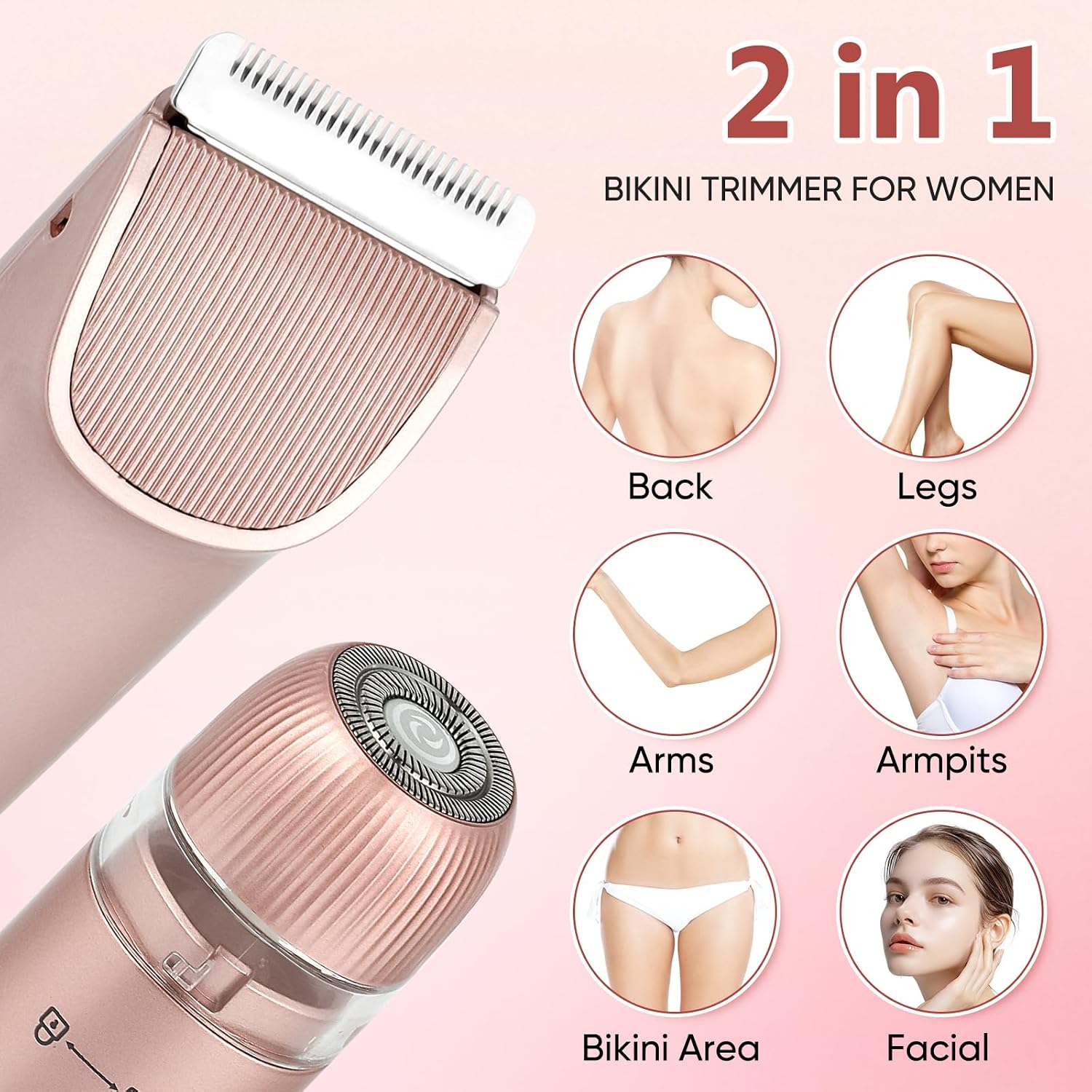 Detalle 2 de Claities Rasoio 2 in 1 bikini IPX7
