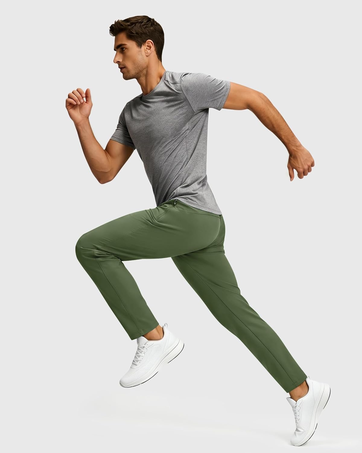 Detalle 2 de FOGFIRE Men's Jogger Sweatpants with 4-Way Stretch and 3 Zipper Pockets